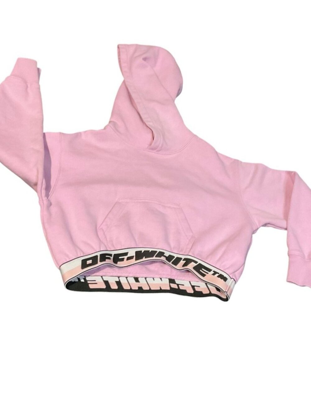 Off White Kids Girls' Pink  Hoodie Sweatshirt Sweater Size 6